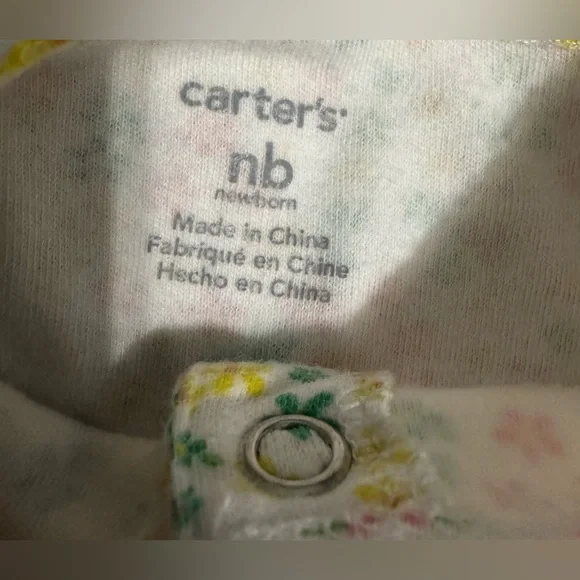 Carter's Floral Footie with Butterfly Accent - Picture 5 of 6